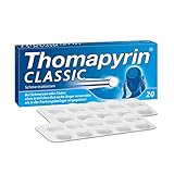 Thomapyrin CLASSIC Schmerztabletten - 3fach Power gegen Kopfschmerzen - 20 Stk.