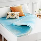 Mellow 3,8 cm Swirl Gel AeroBreeze Cooling Air Flow Memory Foam Topper, Full