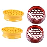 FUNNETOYU 4 Stück Teiliges Backformen für Brot und Kuchen Ergonomische Pressformen mit Ananas Druck für Muffins Fondant und Vielseitige Backwerkzeuge für Kreative Dekorationen
