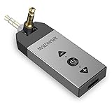 Bluetooth Aux Adapter, Maedhawk Aux auf Bluetooth 5.2 Empfänger mit Drehbarer 3.5 mm Audiobuchse für Car Home Stereo Lautsprecher Kopfhörer Musikstreaming (Lautstärke einstellbar, Freisprechen, A2DP)