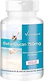 Beta-Glucan 750mg - hochdosiert - vegan - 180 Tabletten -...