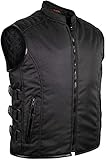 MDM Textil Bikerweste in schwarz (3XL)