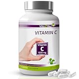 Vita2You Vitamin C 1000mg - 365 Kapseln - 1000mg pro Kapsel - Vitamin C - Hochdosiert - ohne Zusätze - Vorratspackung - Premium Qualität