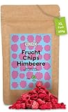 Mono gefriergetrocknete Chips - 250g Himbeer Chips aus 100% natürlichen Himbeeren - tropische Trockenfrüchte - Himbeer Trockenobst - Snack für Müsli & Desserts - raspberry chips