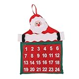 Filz Weihnachtsbaum für Kinder, Weihnachts -Adventskalender Filz DIY -Ornamente hängen Dekorationen