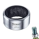 Westmark 2 Tropfringe inkl. 2 Ersatzeinsätze, Monopol Edition, Rostfreier Edelstahl/Silikon/Filz, Alessio, Silber/Schwarz, 61843360