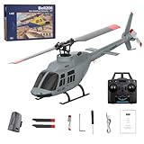 1/42 A60 206 RC Hubschrauber Outdoor, 2.4G 4CH A60 206 RC Helikopter für Erwachsene, Einrotor Flybarless Mini Flugzeug Modell mit Optischer Fluss Höhenhaltung, Geschenk -RTF