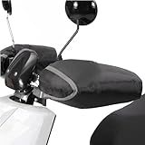 agctrler Lenker Handshuhe, Warm Lenkerstulpen Universal, Wasserdicht Handwärmer, Lenkermuffen Thermo, Warme Muffs Handschuh für Motorrad-Roller, Schwarz