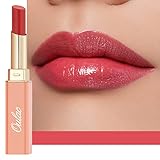 Oulac 2 in1 Lippenstift und Lip Balm, Saftiger und Glänzender Lippenpflege Lippenstift,Geschmeidige und Hydratisierte Lippen, Glänzendes Finish für trockene, rissige und spröde Lippen, Vegan (01)