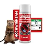 LudwigLacke Marderschutzspray Kabelschutzspray 400 ml – Zuverlässiger Schutz gegen Marderverbiss Marder Schutz Spray Marderabwehr Marderspray Kabelschutzspray