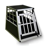 Auto-Transportbox aus Aluminium von San Marco für kleine und mittelgroße Hunde