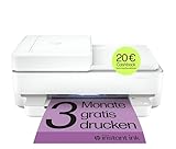 HP ENVY 6430e, Multifunktionsdrucker, 3 Monate gratis drucken mit HP Instant Ink inklusive, Drucken, Kopieren, Scannen, Mobiler Faxversand, Wi-Fi, Automatischer Dokumenteneinzug