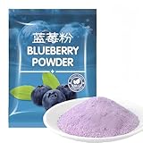 JOIYSVEN Gefriergetrocknetes Fruchtpulver, geeignet für kalte und warme Getränke, vielseitig zum Backen und Mixen. 100 g (Heidelbeere)