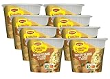 MAGGI 5 Minuten Terrine Kartoffelbrei mit Erbsen und Möhren, leckeres Fertiggericht mit Gemüse, Instant Kartoffel-Püree, Kartoffel-Snack, 8er Pack (8 x 43g)