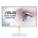 ASUS Eye Care VA27DQSB-W - 27 Zoll Full HD Monitor - Rahmenlos, ergonomisch, Flicker-Free, Blaulichtfilter, Adaptive-Sync - 75 Hz, 16:9 IPS Panel, 1920x1080 - DisplayPort, HDMI, D-Sub, USB Hub, weiß