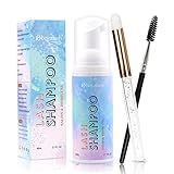 Wimpernshampoo für WimpernverläNgerung 60ml Wimpern Shampoo for Lashes WimpernverläNgerung Lash Shampoo für Wimpernextensions Wimpern Reinigungsschaum Wimpernshampoo für Wimpernextensions