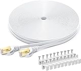 BUSOHE Cat 8 Lan Kabel 8meter, Hochgeschwindigkeits- Gigabit RJ45 LAN Netzwerkkabel, 40Gbps 2000Mhz Internet Patchkabel Kompatibel mit Router, Modem, PC, Laptop, Drucker