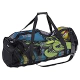 Leberna Extra große Netztasche für Tauchen, Schnorcheln, Schwimmen und Camping, faltbare übergroße Strandtasche mit verstellbarem Schultergurt