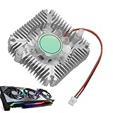 GPU Lüfter - Aluminium GPU Kühler | Kompakter Kühler Für Computer Videobearbeitung Spiele Mit 55mm Lochabstand