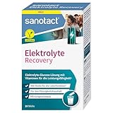 sanotact® Elektrolyte Recovery – Elektrolyt Pulver mit Cholin & Vitaminen – Hydration & Energie für Party, Sport & Festivals – Vegan, Pfirsichgeschmack – 10 Sticks