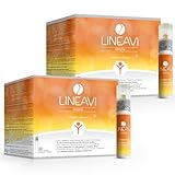 LINEAVI Immun, mit Vitaminen, Mineralstoffen und Omega-3-Fettsäuren, unterstützt das Immunsystem und den Energiestoffwechsel, in Deutschland hergestellt, 2x30 Trinkflaschen + Kapseln