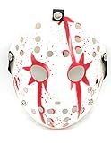 Promotech Eishockey-Spieler Halloween Party Gruselmaske für Kinder und Erwachsene