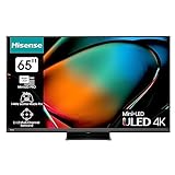 Hisense 65U8KQ Mini LED 4K ULED Smart TV - 164 cm (65 Zoll) Dolby Vision IQ & Atmos, 120Hz Panel, Game Mode Pro, UHD AI Upscaler, HDR10+, Bluetooth, Apple AirPlay, Alexa, anthrazit [2023]
