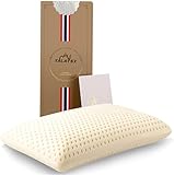 Talatex Dunlop Kissen aus 100 % Naturlatex, Latexkissen hilft Druck-, Nacken- und Schulterschmerzen zu lindern, keine Memory-Schaum-Chemikalien, perfektes Paket (mittelfest, Standard (60 x 40 x 13 cm)