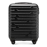 WITTCHEN Kabinengepäck | Koffer – Handgepäck | Bordkoffer | Hartschale | Material ABS | Hochwertiger und Stabiler | Schwarz | 39 L | 54 x 39 x 23 cm