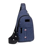 ETZRYSYB Crossbody-Tasche Herren Brusttasche Freizeit Sport Wasserdicht Schulter Crossbag Herren Cross Brusttasche, B, Einheitsgröße
