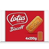 Lotus Biscoff | Original Karamellisierter Keks | Einzigartiger Knuspriger Geschmack | Vegan | Kein Zusatz von Aromen oder Farbstoffen | 4 x 250g | 1 kg