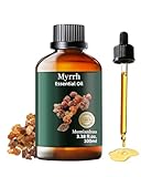 Myrrhenöl Reines Mumianhua Natürliches Myrrhe Ätherisches Öl für Hautpflege, Aromatherapie, Bartpflege, erdige Kerzenherstellung, Reinigungsmischungen & Raumluftreiniger 100 ml‌