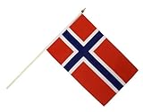 Stockflagge Norwegen - 30 x 45 cm