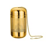NUOBESTY Edelstahl Teefilter mit Hängedesign und Kompakter Größe Wiederverwendbarer Gewürzinfuser für Tee und Suppen Praktisches Küchenzubehör für Zuhause und Kochen