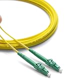 Qilnyeh 5 Meters Glasfaserkabel LC/APC auf LC/APC Simplex Singlemode 9/125µm LSZH, FTTH CATV-Optik-Patchkabel (5 Meters)