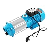 Kreiselpumpe Selbstansaugende Hochdruckpumpe 2500W Zentrifugalpumpe Einphasige Gartenpumpe Förderhöhe 110m Saugpumpe Edelstahl Wasserpumpe 2850U/min für Hauswasserwerke, Haus und Garten
