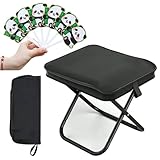 Rliocvhe Campinghocker Faltbarer Camping Hocker Tragbarer Klapphocker,Klein Leicht Sitz Falthocker Outdoor,Mini Campingstuhl Hocker Klappbar für Wandern Garten Angeln Grillen Strand