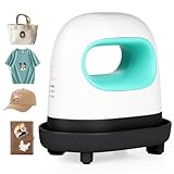 Mini Transferpresse, Apritsce Tragbare Heizpresse Maschine, Hitzepresse mit 3 Heizstufen, Presse Plotter für DIY T-Shirts Hüte Schuhe Taschen