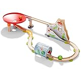 HABA 303898 - Kullerbü – Kugelbahn Drachenland , Holzkugelbahn und Motorikspielzeug von 2-8 Jahren , Mit Drachenvulkan und Drachentunnel