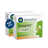 Sinupret® eXtract im Sparset 2 x 40 Stück – stark bei Nasennebenhöhlenentzündung mit Schnupfen. Löst den Schleim, öffnet die Nase und befreit den Kopf mit der Kombination aus fünf Pflanzen
