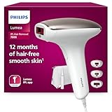 Philips Lumea IPL 7000 Series Haarentfernungsgerät – Alternative zur Laserhaarentfernung – 3 Aufsätze für Körper, Gesicht & Bikinizone, inkl. Korrekturtrimmer (BRI923/00)