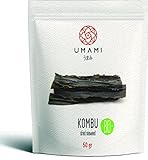 Umami Getrocknete BIO-Kombu-Algen aus Irland, ausgezeichnete Qualität, 50 g – Unberührte Meere Irlands, in der Sonne getrocknet – Handwerkskunst, um alle Eigenschaften zu bewahren