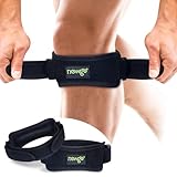 NEWGO 2 × Patellasehnenbandage, Knee Support, Patella Kniebandage, Verstellbare Bandage Knie für Damen und Männer beim Sport, Unterstützung bei Patellasehnenentzündung, Knieschmerzen & Arthritis