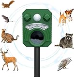 Tiervertreiber Ultraschall, Solar Katzenvertreiber, USB Lade...
