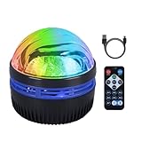 Fiorky LED-Wassermuster-Sternenhimmel-Licht, RGB-Fernbedienung, Wasserwellen, magische, Projektionslampe, bunter Galaxie-Himmelprojektor for Schlafzimmer, Zuhause, Party, Disco