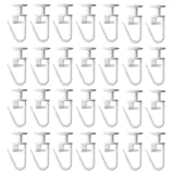 100 Gardinenhaken für Schienen, Vorhanghaken, Gardinenröllchen für Schienen, Gardienenrollhacken Gardinen Haken, Gardinengleiter für Schienen, Gleiter für Gardinenschienen, Vorhanghaken für Schienen