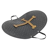 Gatuida Mittelalterlicher Ritterschild für Schwarzer Kreuz Schild Robustes für Rollenspiele Bühnenauftritte und Cosplay Prop für Jungen und Mädchen