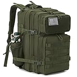 QT&QY Taktischer MilitäR Rucksack Herren Groß 25l/35l/45L Bundeswehr Rucksack 3 Tage Molle Armee RucksäCke Assault Backpack Outdoor Wasserdicht Pack Tasche