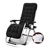 Tragbarer Klappstuhl für den Außenbereich, strapazierfähig, 200 kg Kapazität, ideal für Terrasse, Garten, Deck, Camping, bequeme Schaukelliege für Erwachsene (Silber)