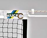HUCK Badminton Turniernetz Champion | mit Kevlarspannseil | 1,2mm stark | 602 x 76 cm | 18mm Maschenweite